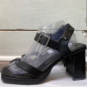 Harley-Davidson 81218 Black Heeled Sandals